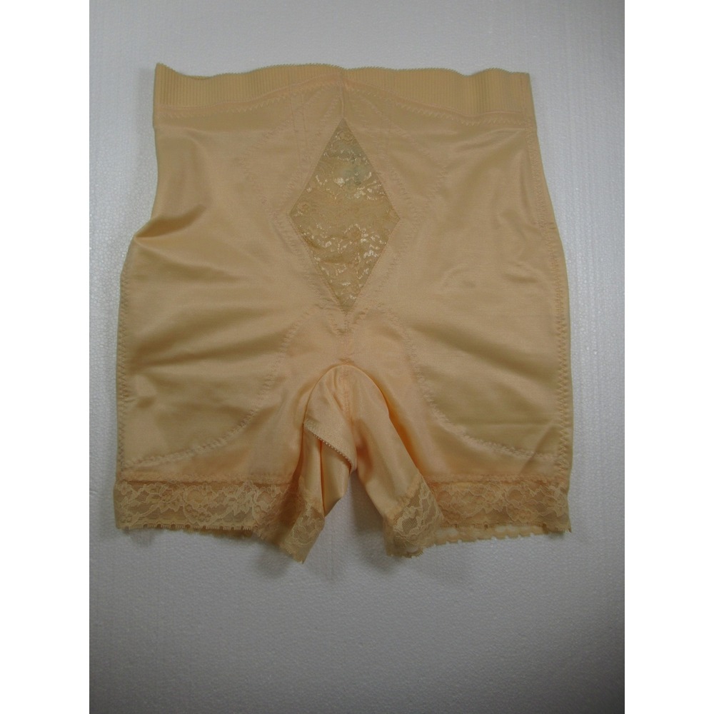 Rago Medium Control High Waist Long Leg Shaper Shapewear Plus Size 4X Beige 6206